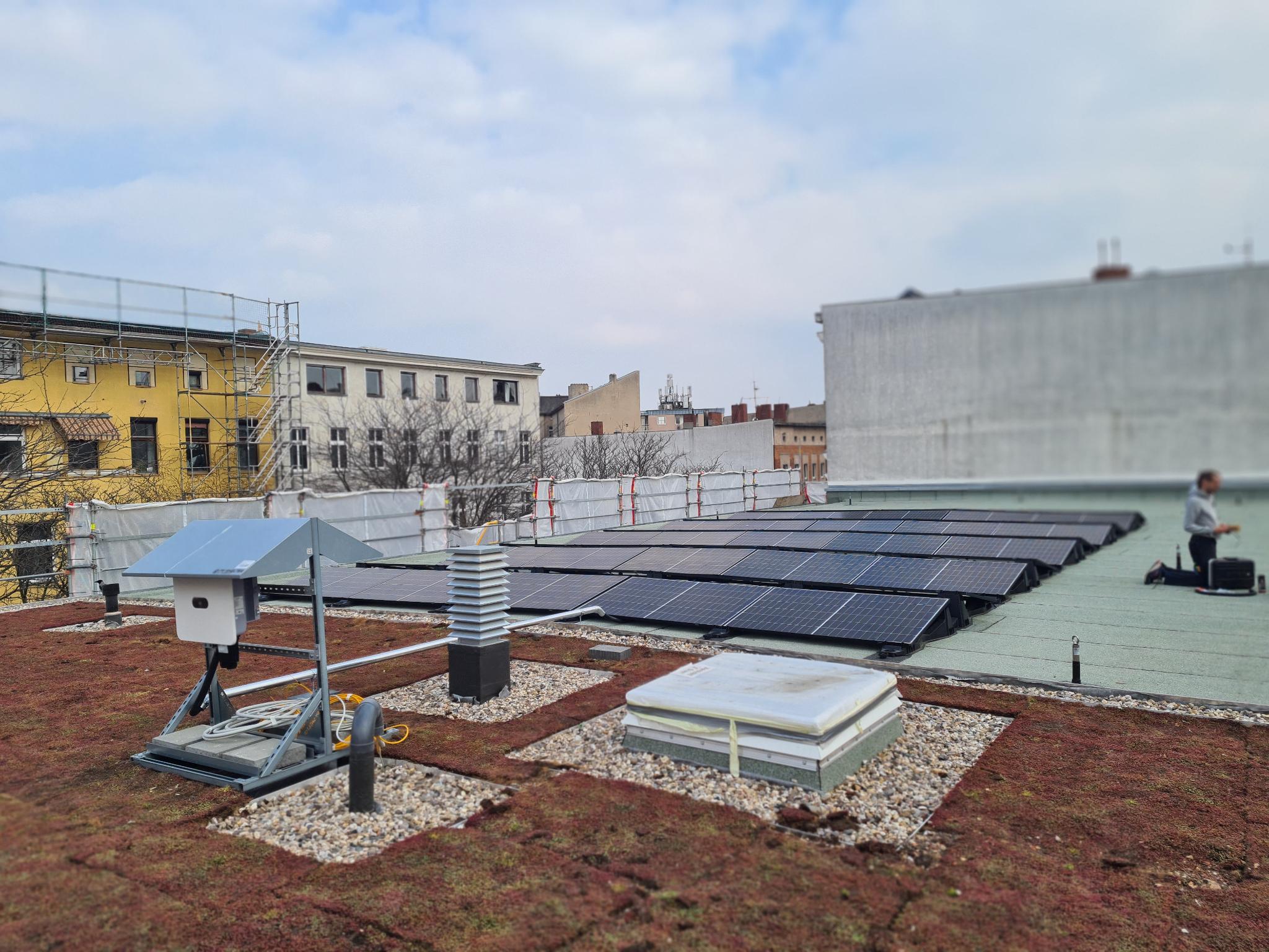 Durchdringungfreie Modul-Montage Flachdach OstWest